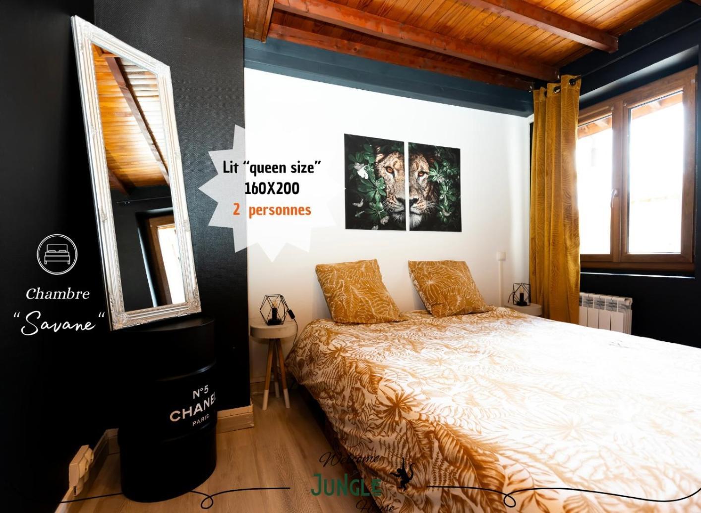 Maison "Jungle House" 90 M2 Billard, Retroprojecteur, Bar A Jeux , Vinyle, Wifi Fibre, Ideal Pro & Famille A 蒙布里松 外观 照片
